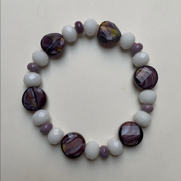 Handmade bracelet, Women’s bracelet, Purple - Picture 2 of 4